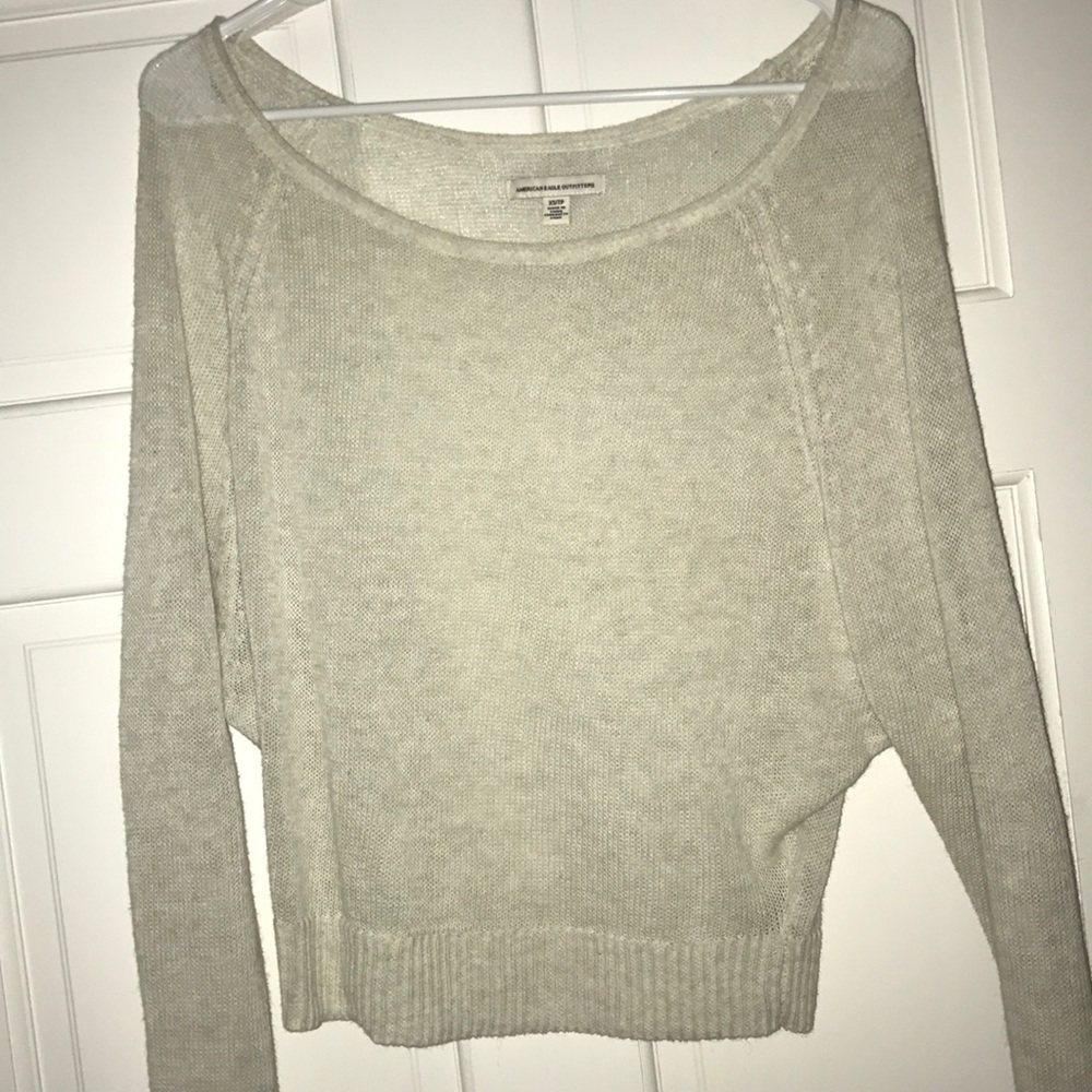 American Eagle cream sweater